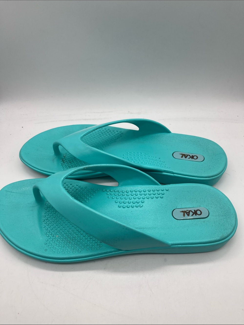 OKA b turquoise - Sky blue Sandals Sz M/L